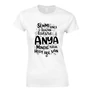 Anya mindig tudja póló (Fehér)