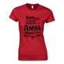 Anya mindig tudja póló (Piros)
