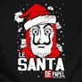 Le SANTA de papel férfi póló (B_Fekete)