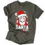 Le SANTA de papel férfi póló (Grafit)