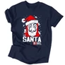 Le SANTA de papel férfi póló (Sötétkék)