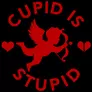Kép 2/4 - Cupid Is Stupid póló (B_Fekete)