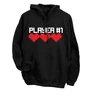 Player #1 páros kapucnis pulóver