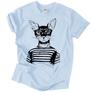 Kép 8/9 - Hipster Cat póló (Világoskék)
