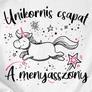 Unikornis csapat - lánybúcsús póló szett (B_Fehér)