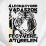 Türelmes Vadász férfi póló (B_Fehér)