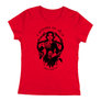 Kép 3/4 - A sötétség fél tőlem női póló (Wednesday) (Piros)