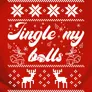 Kép 2/3 - Jingle my balls férfi póló (B_Piros)