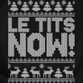 Le tits now férfi póló (B_Fekete)