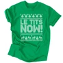 Le tits now férfi póló (Zöld)