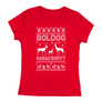 Kép 22/23 - Boldog karácsonyt családi póló szett (Női Piros)