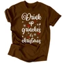 Drink up grinches férfi póló (Csokoládé)
