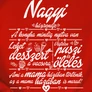 Nagyi házirendje női póló (B_Piros)