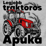Kép 2/5 - Traktoros apuka férfi póló (B_Szürke)