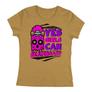 Kép 4/5 - Girls can skateboard női póló (Karamell)