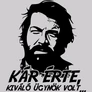 Kár érte Bud női póló (B_Szürke)