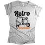 Kép 4/5 - Retro scooter női póló (Szürke)