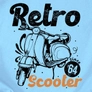 Kép 2/5 - Retro scooter női póló (B_Világoskék)