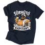 Sörhűtő kapitány férfi póló (Sötétkék)