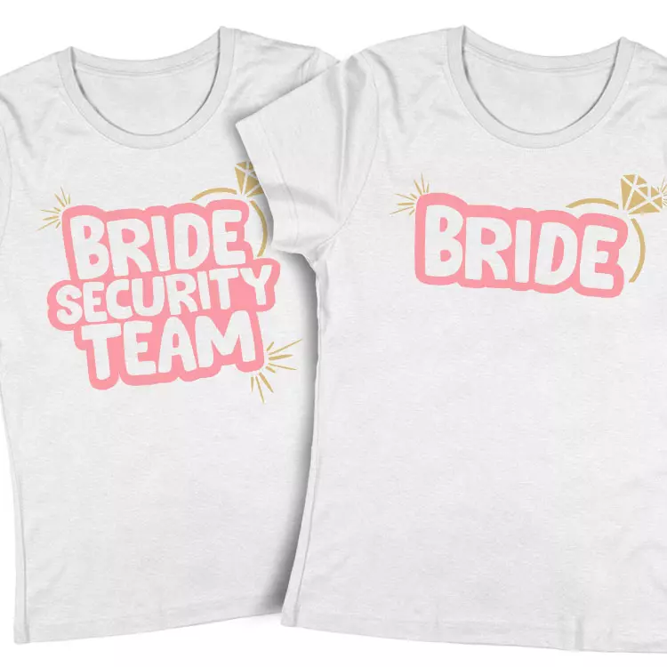 BRIDE SECURITY TEAM - lánybúcsús póló szett