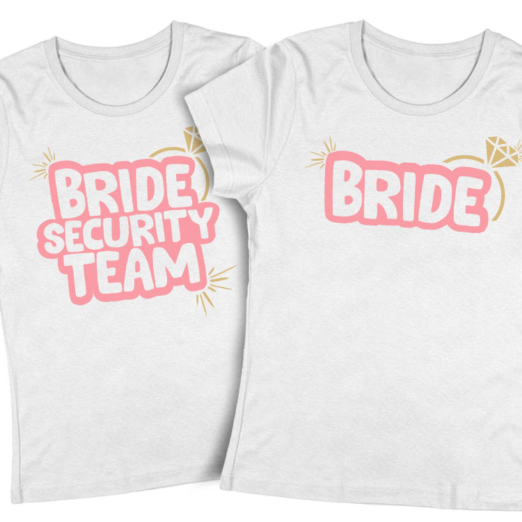 BRIDE SECURITY TEAM - lánybúcsús póló szett