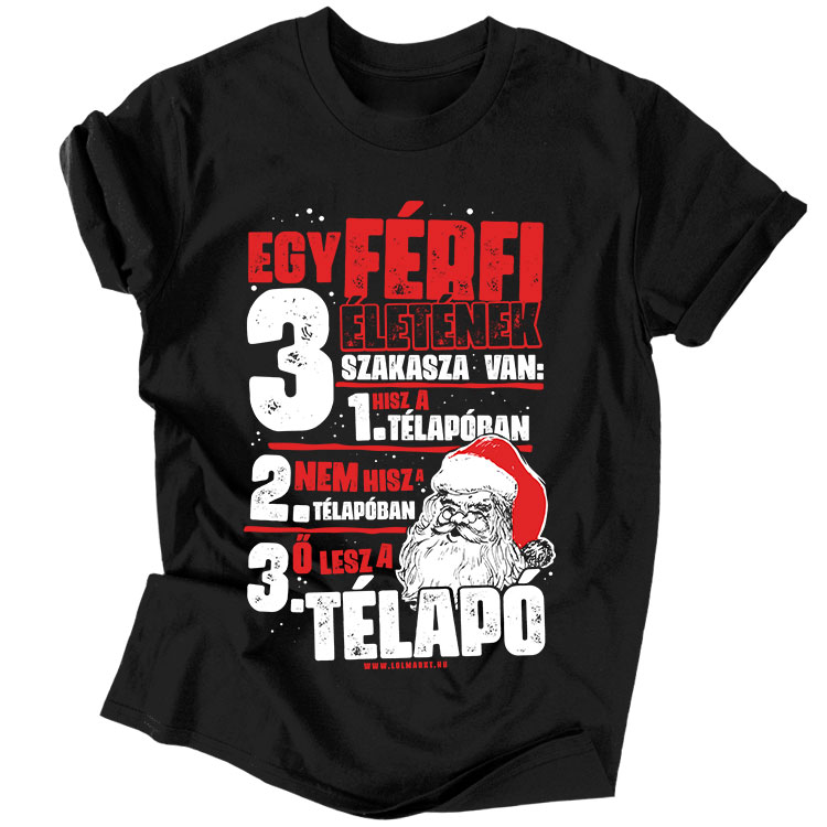 A férfi a télapó férfi póló
