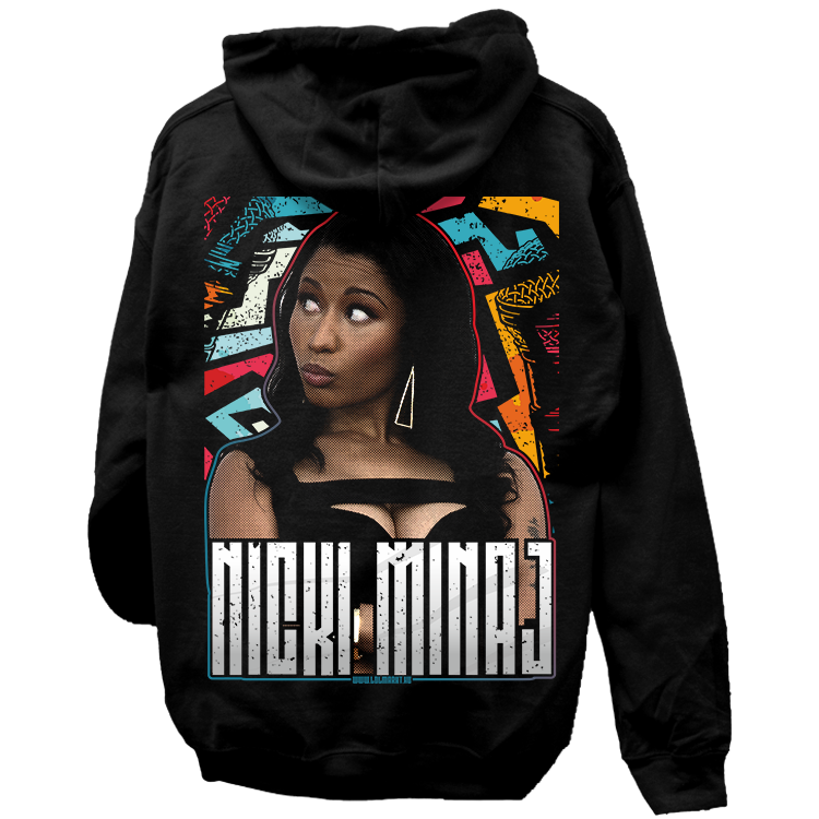 Nicki Minaj kapucnis pulóver (hátán nyomott)