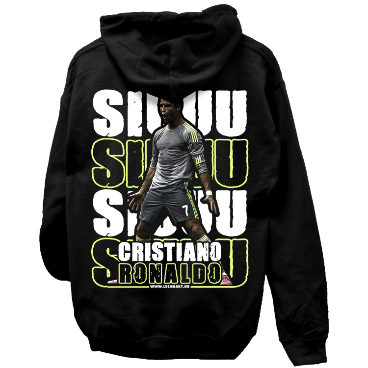 C. Ronaldo Siuuu kapucnis pulóver (hátán nyomott)