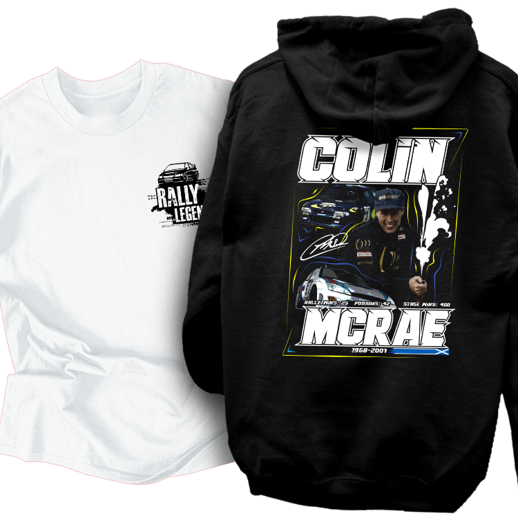 McRae kapucnis pulcsi és Rally Legend póló szett