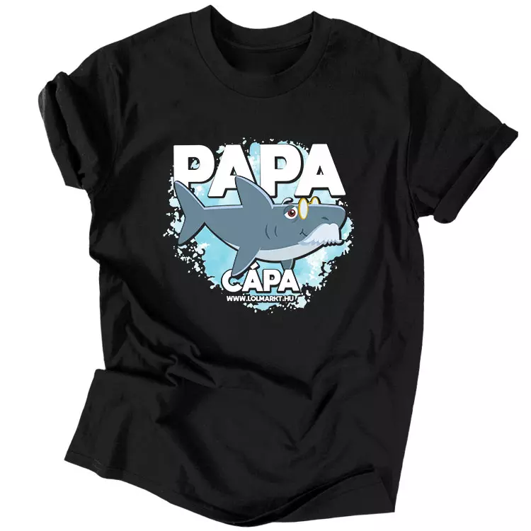 Papa cápa férfi póló