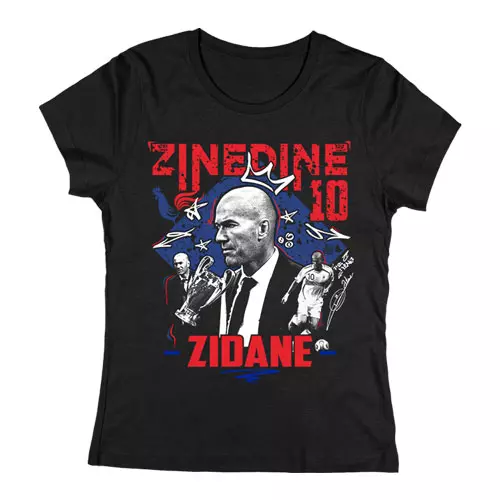 Zinedine Zidane tribute női póló