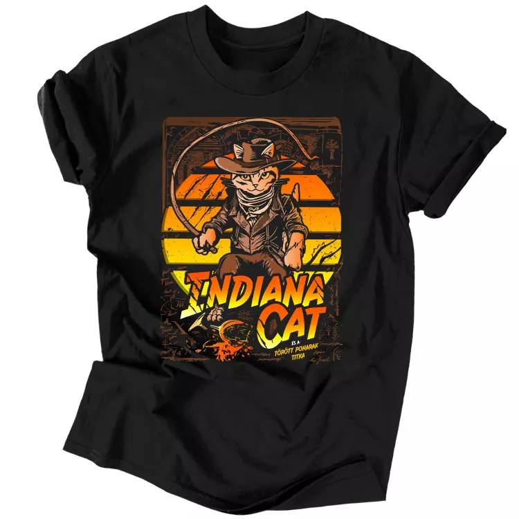 Indiana cat férfi póló