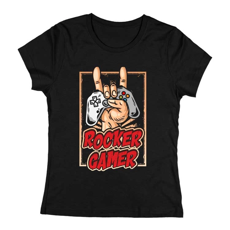 Rocker gamer női póló