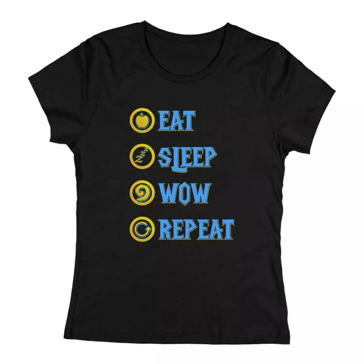 Eat Sleep Wow Repeat - Alliance női póló