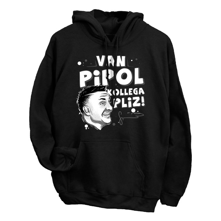Kolega pliz kapucnis pulóver