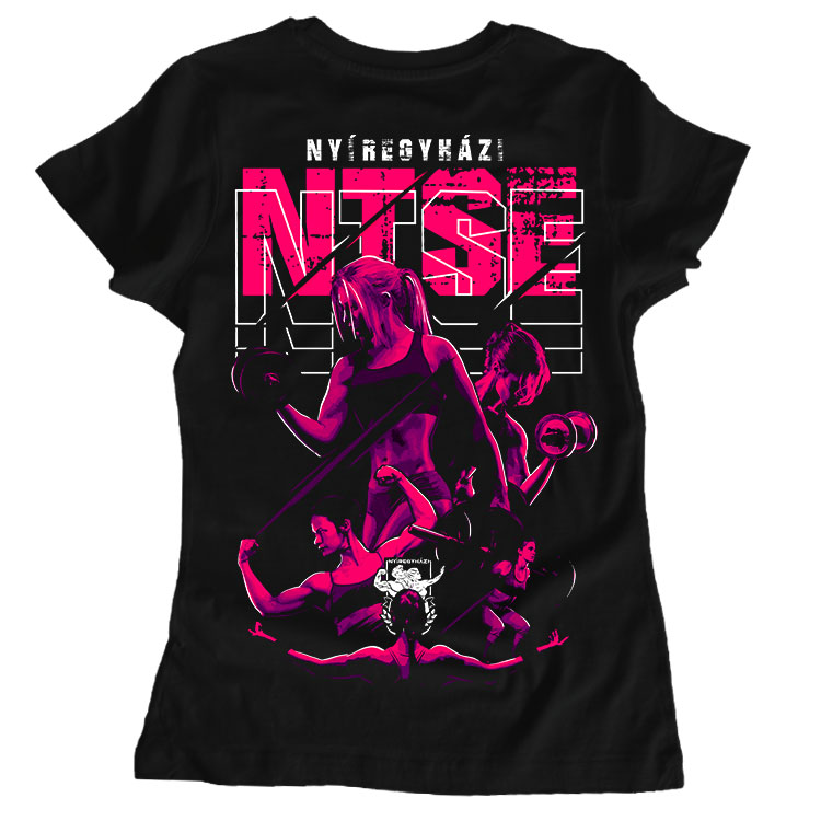 NTSE designer női póló (hátán nyomott)