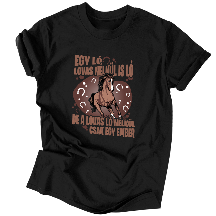 Ló és lovas férfi póló
