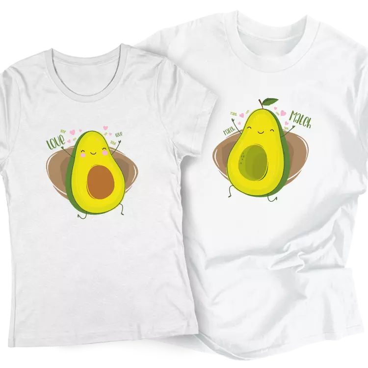 Avokado Love&Match páros póló szett