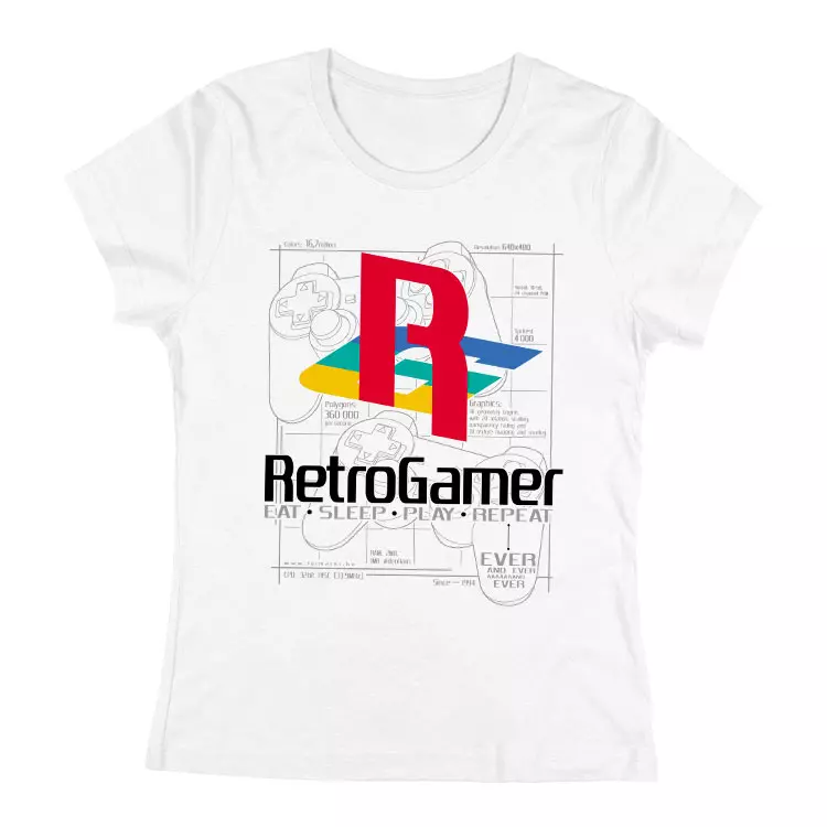 RetroGamer (PS) női póló