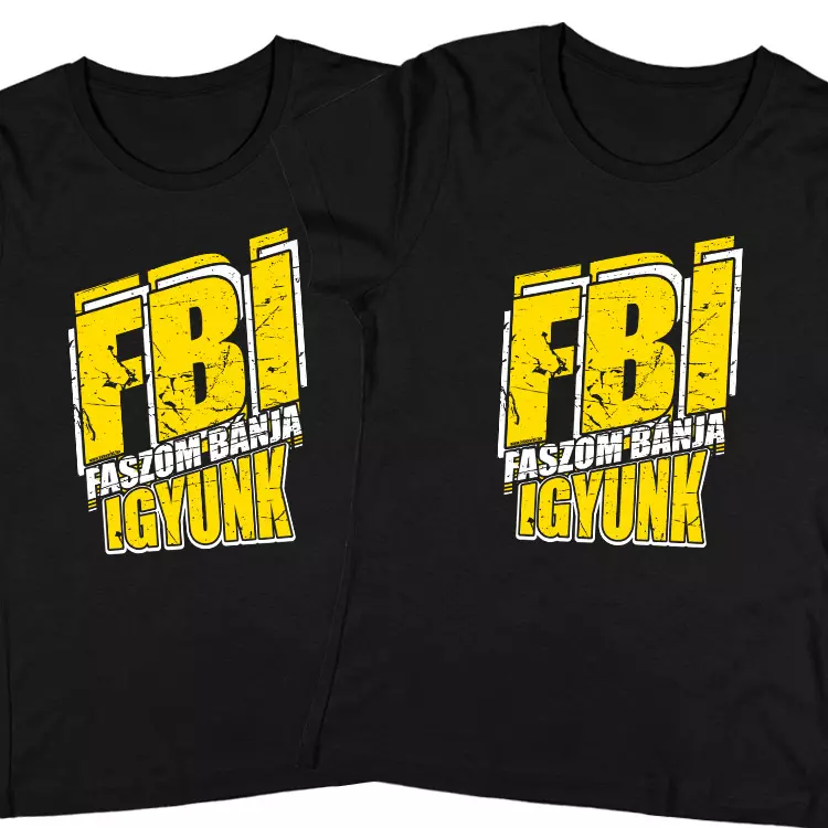 FBI lánybúcsú póló szett