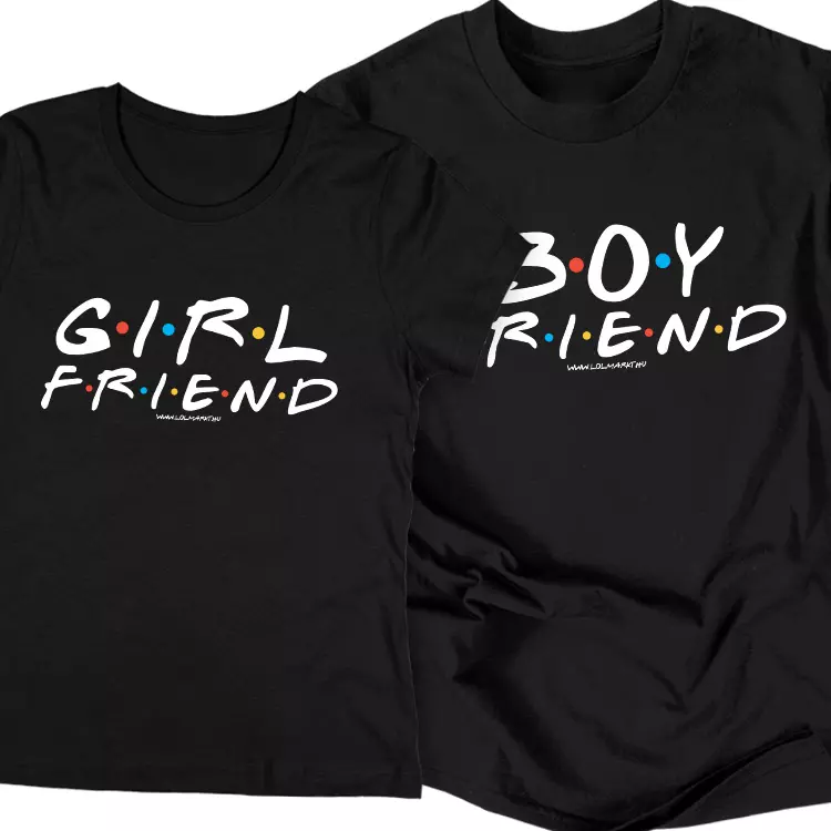 Girl & Boy friend páros póló szett