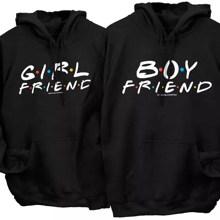 Girl & Boy friend páros kapucnis pulóverek