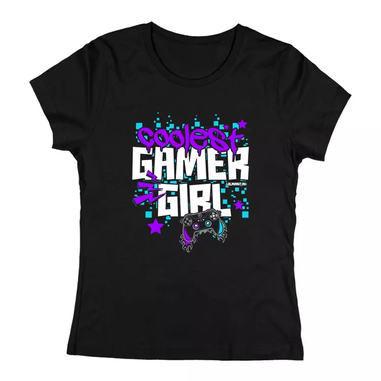 Coolest gamer girl női póló