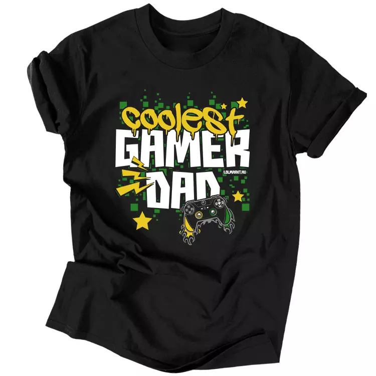 Coolest gamer dad férfi póló