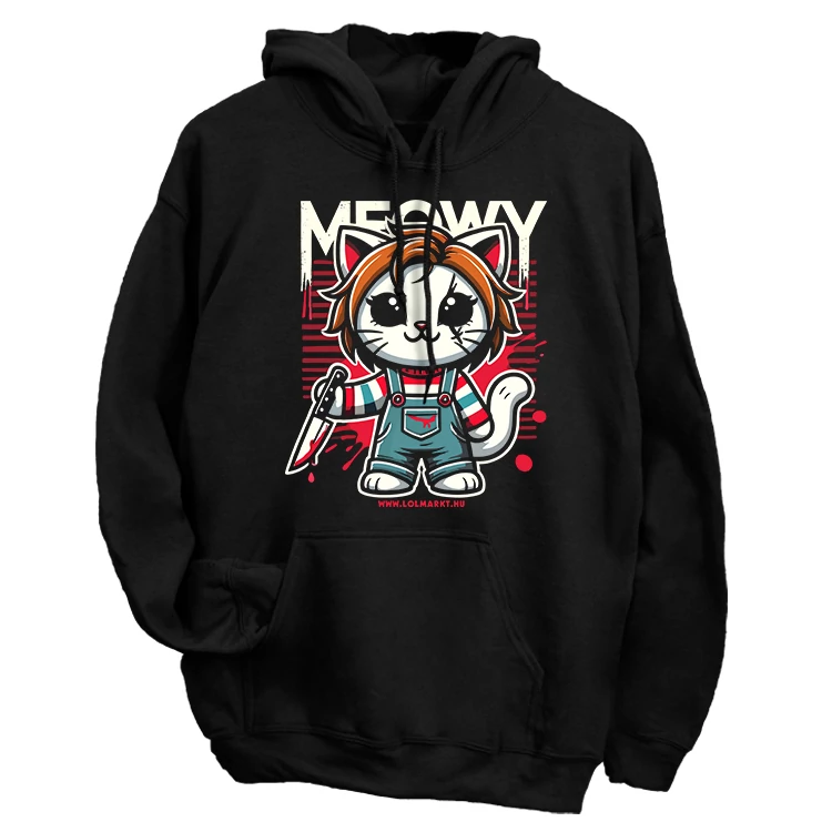 Meowy kapucnis pulóver