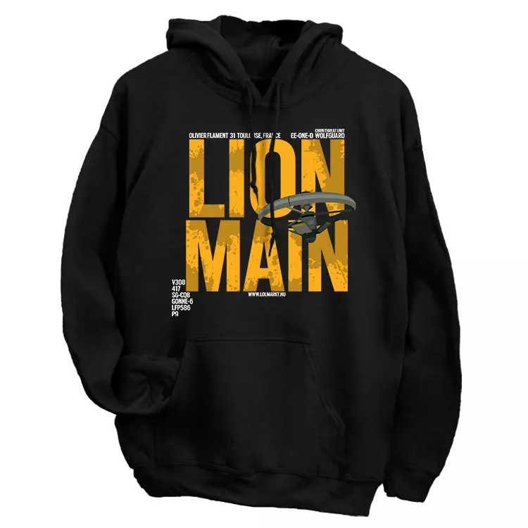 Lion Main kapucnis pulóver
