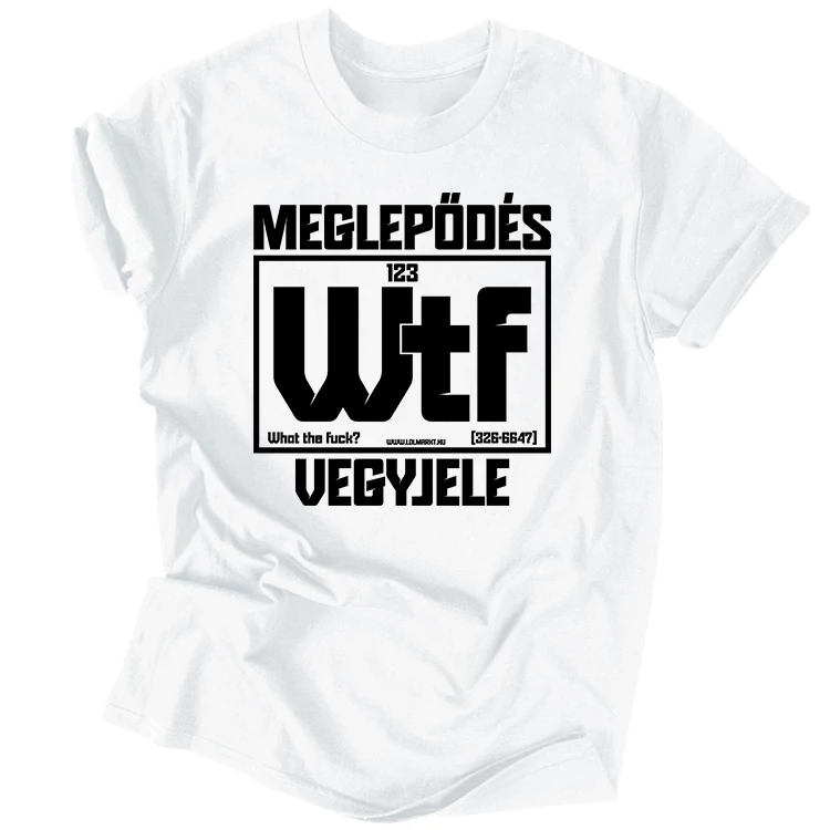 Meglepődés vegyjele póló