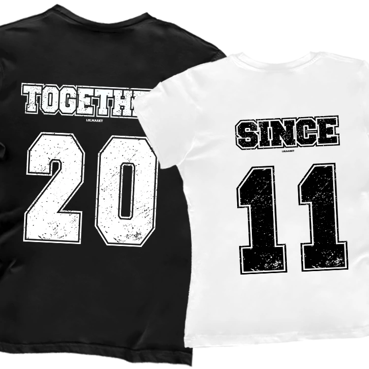 Together Since páros póló szett (hátán nyomott)