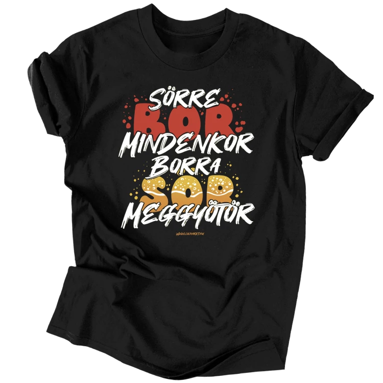 Sörre bor mindenkor férfi póló