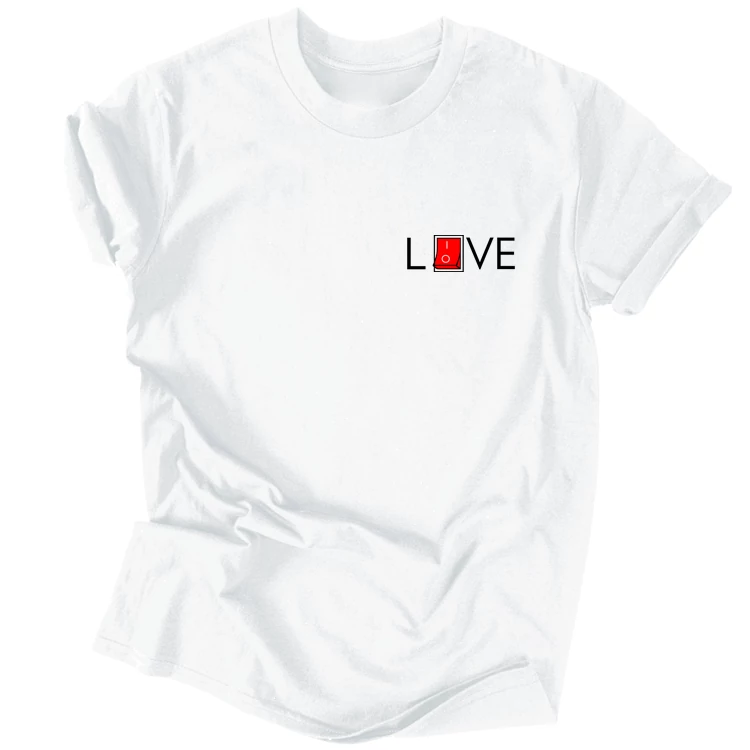 Live/Love (mell mintás) férfi póló